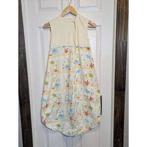 Vintage Baby in a Bag Sleep Sack - Under the Sea Print -Large - Bottom Zip - EUC